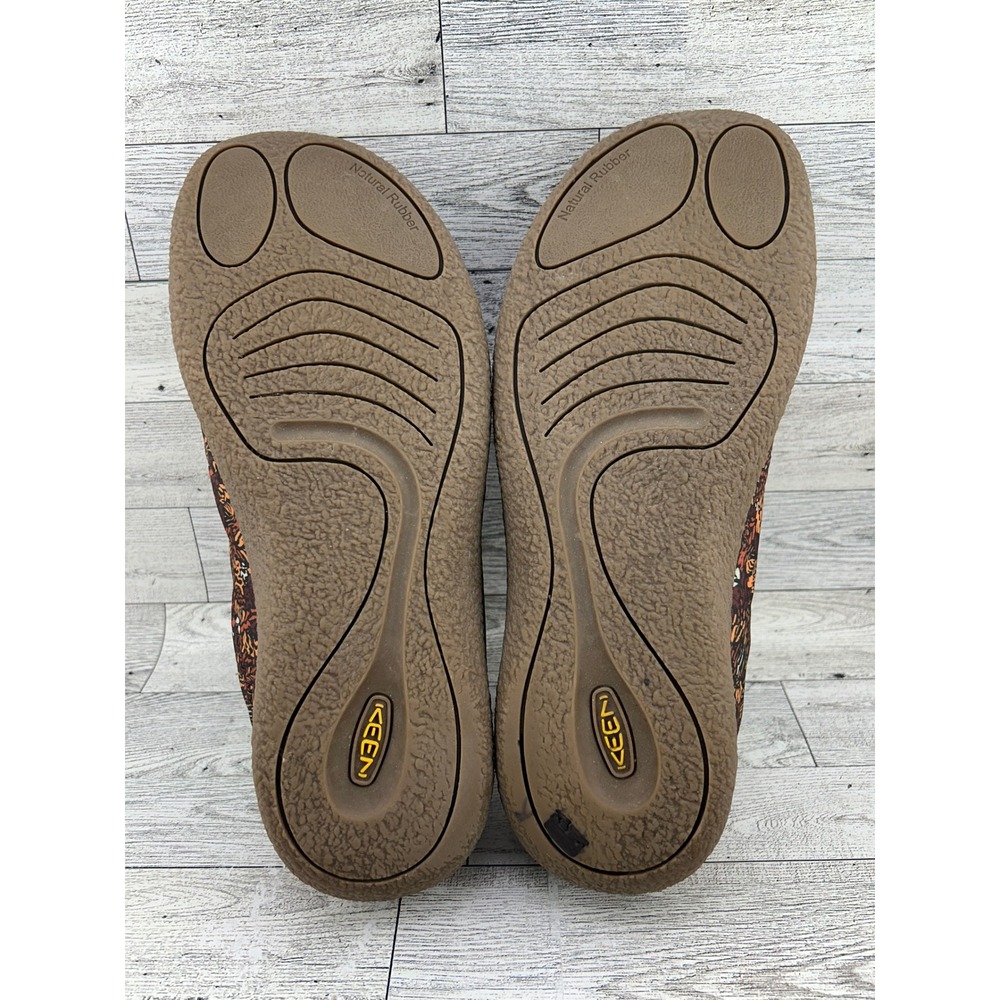 Keen Howser II Harvest Slippers Women Sz 11 Brown Multi Abstract Fleece Lined - Picture 13 of 14